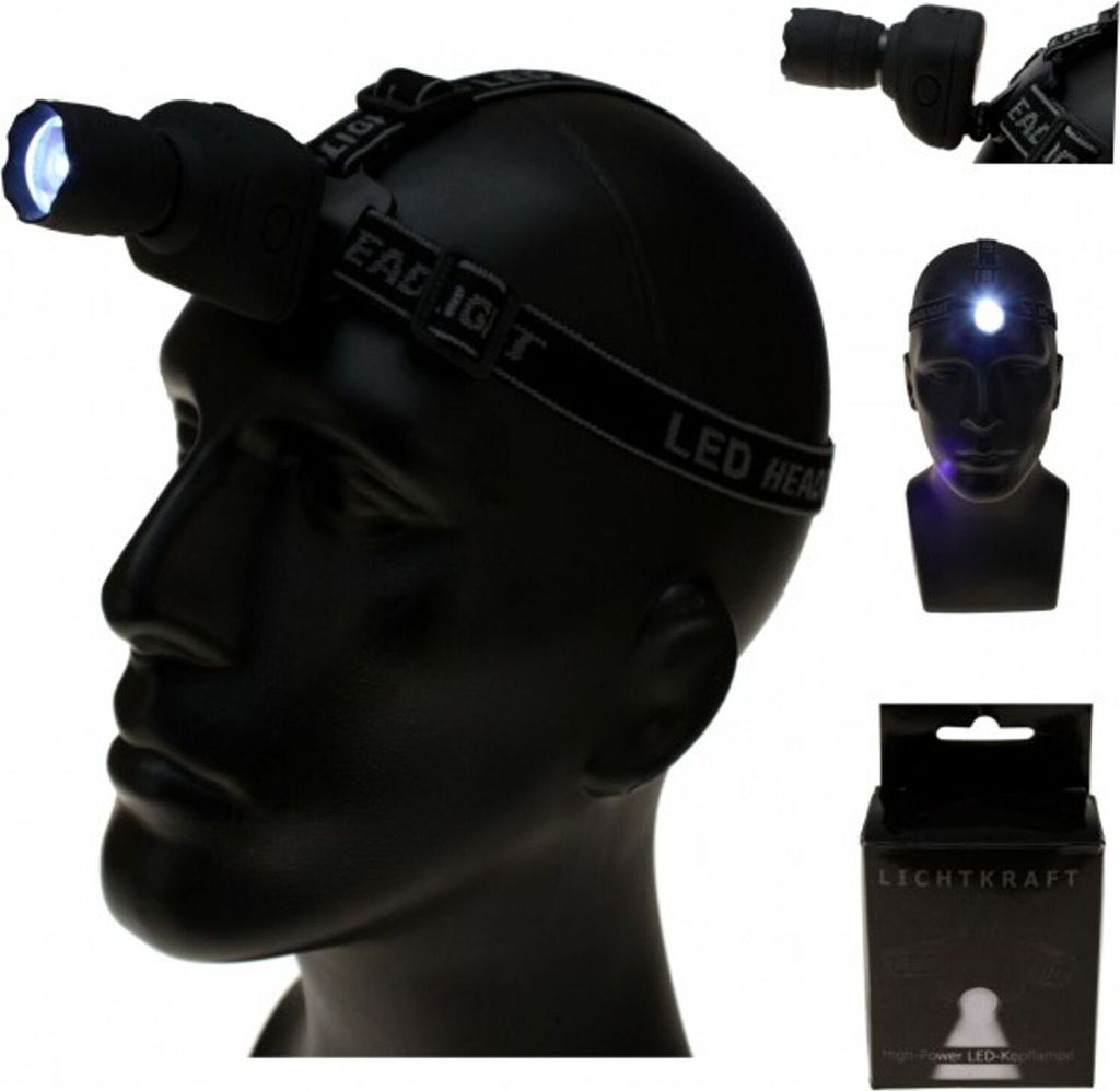 LED Kopflampe Taschenlampe Stirnlampe Scheinwerfer Produktbild 