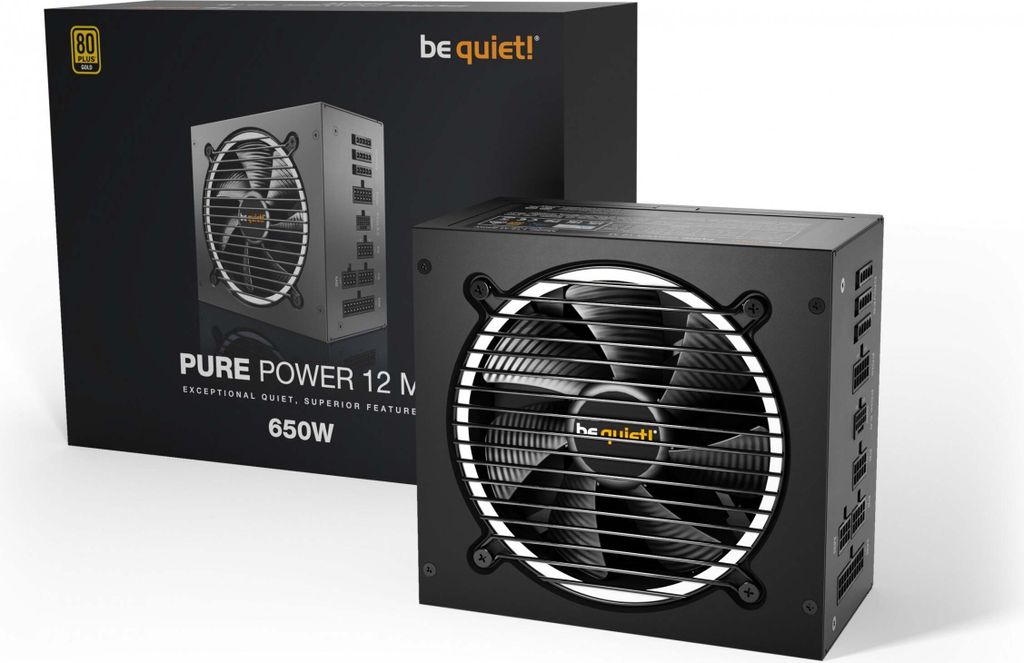 Pure Power 12 M Netzteil 650 W 20+4 pin ATX ATX Schwarz Produktbild 