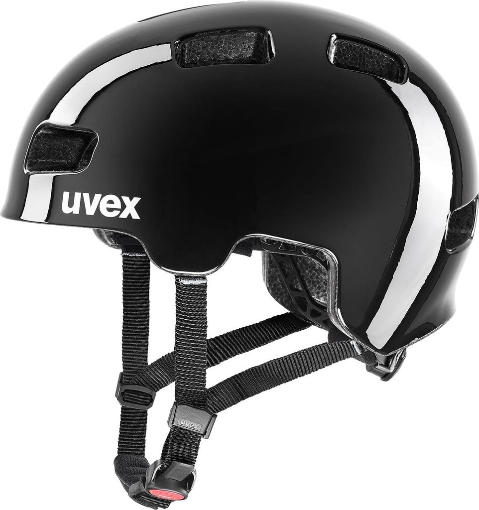 uvex hlmt 4 - Leichter Fahrradhelm für Kinder - individuelle Größenanpassung - waschbare Innenausstattung - Black - 51-55 cm