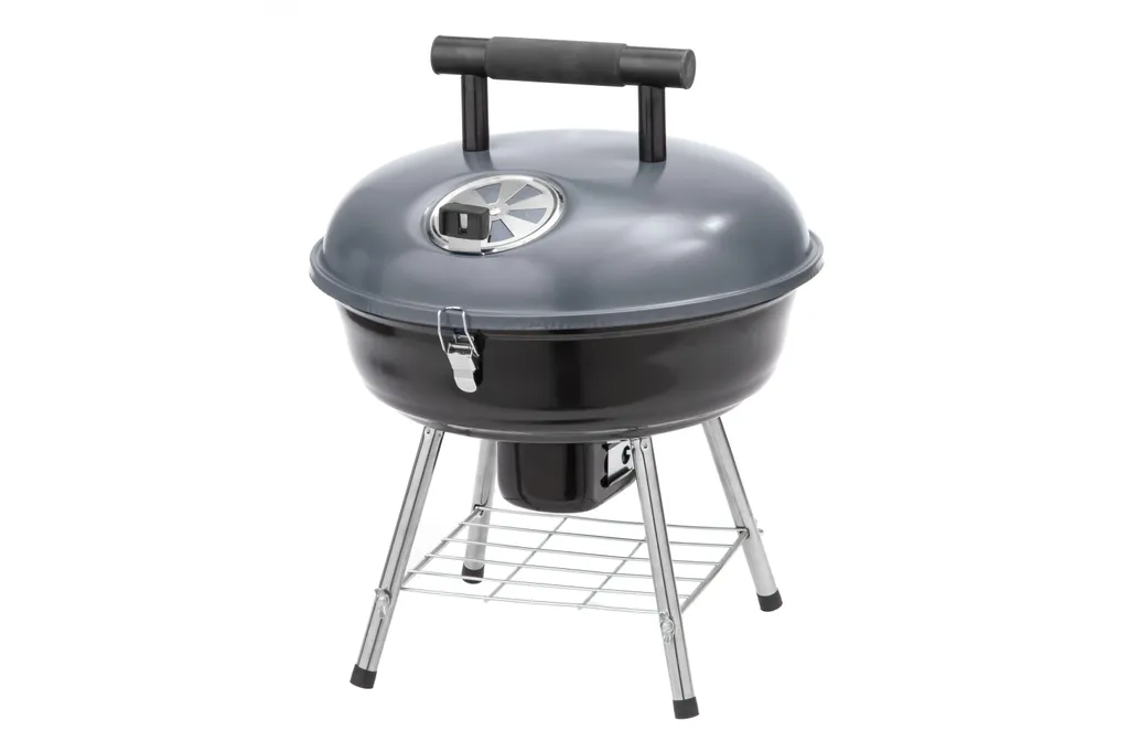 Grill charbon Festival gris 38cm : le barbecue compact sans fumée excessive