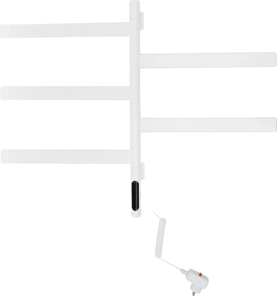 Sèche-serviettes électrique blanc mural avec gestion de température LED