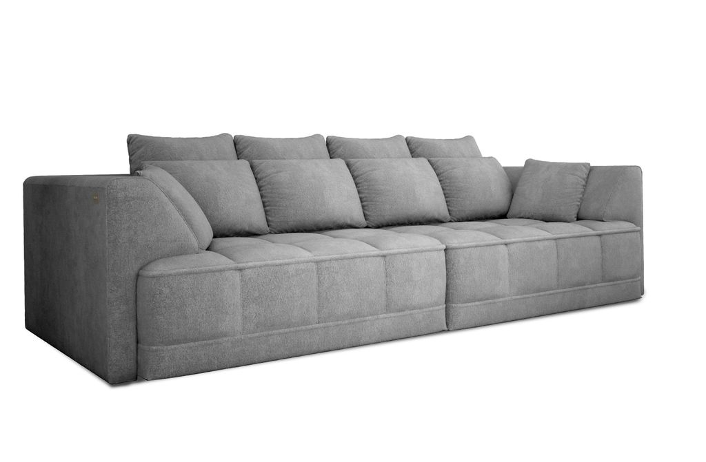 DOMO-HOME Big Sofa TIGA mit Elektrisch Ausziehbaren Sitzflächen 302x136cm| Stilvolle und | Moderne Design für Ihr Wohnzimmer | Komfortable Schlaf...