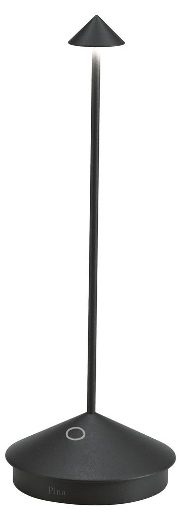 Stolní lampa LED Pina Pro, matně černá, dobíjecí a Obrázek produktu 