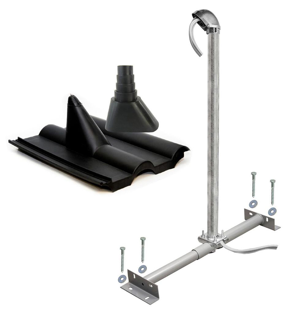 SkyRevolt Dachsparrenhalter Montageset | Frankfurter-Ziegel Produktbild 