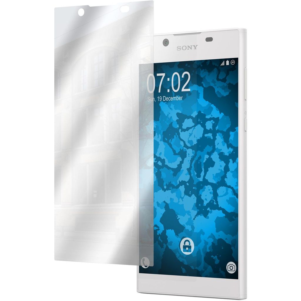 8er-Pack PhoneNatic Displayschutzfolien verspiegelt kompatibel mit Sony Xperia L1