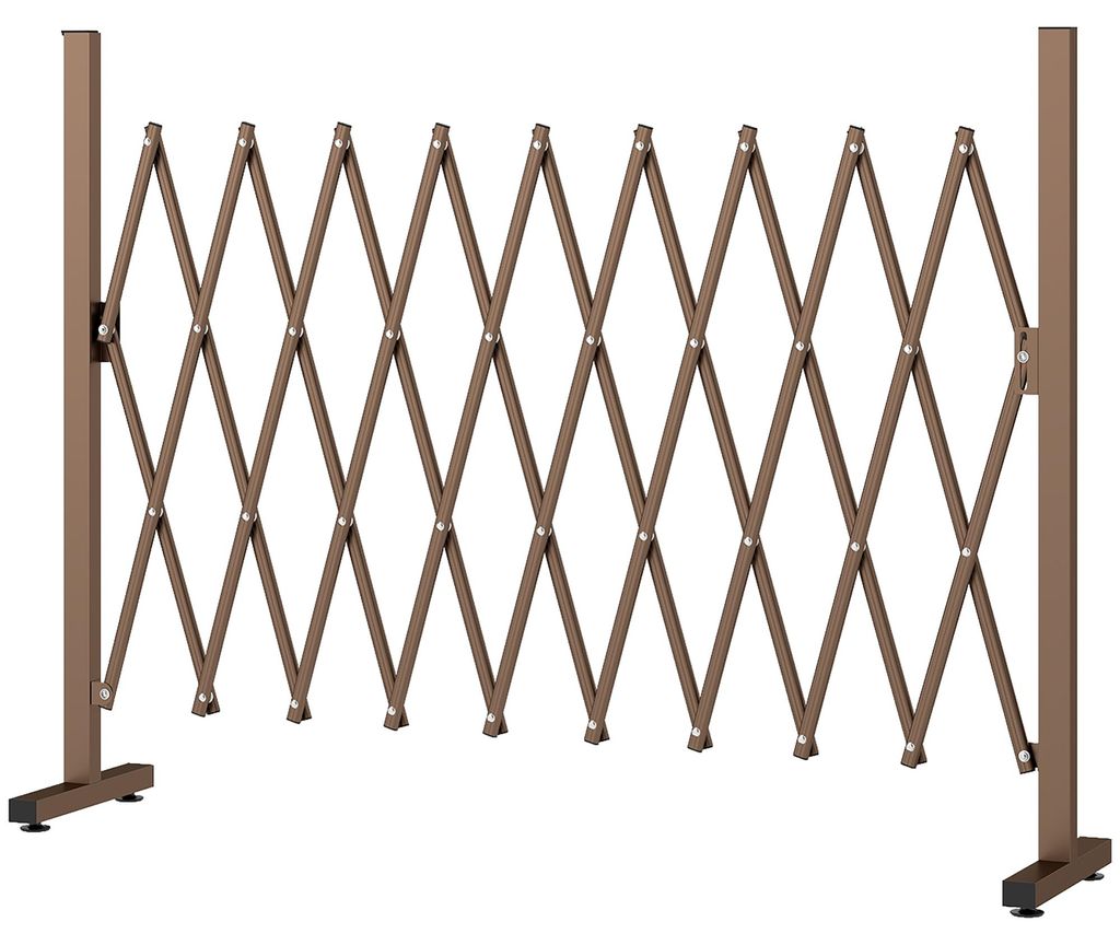 Outsunny scharnierhek, uitbreidbaar afscheiding, 31-250 cm, Productafbeelding 