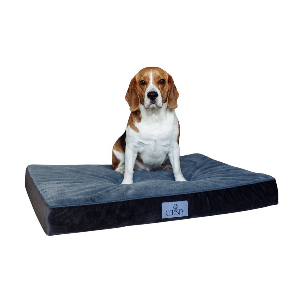 Giesty Orthopädisches Hundebett für Große Hunde Waschbar, Hundematte Hundematratze mit Abnehmbarer Deckel, Velours und Kunstpelz Matratze XL 106...