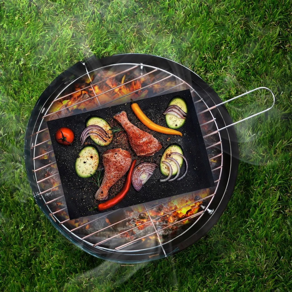 Tapis de Cuisson Multi-usage 40x33cm Réutilisables pour Barbecue - 9