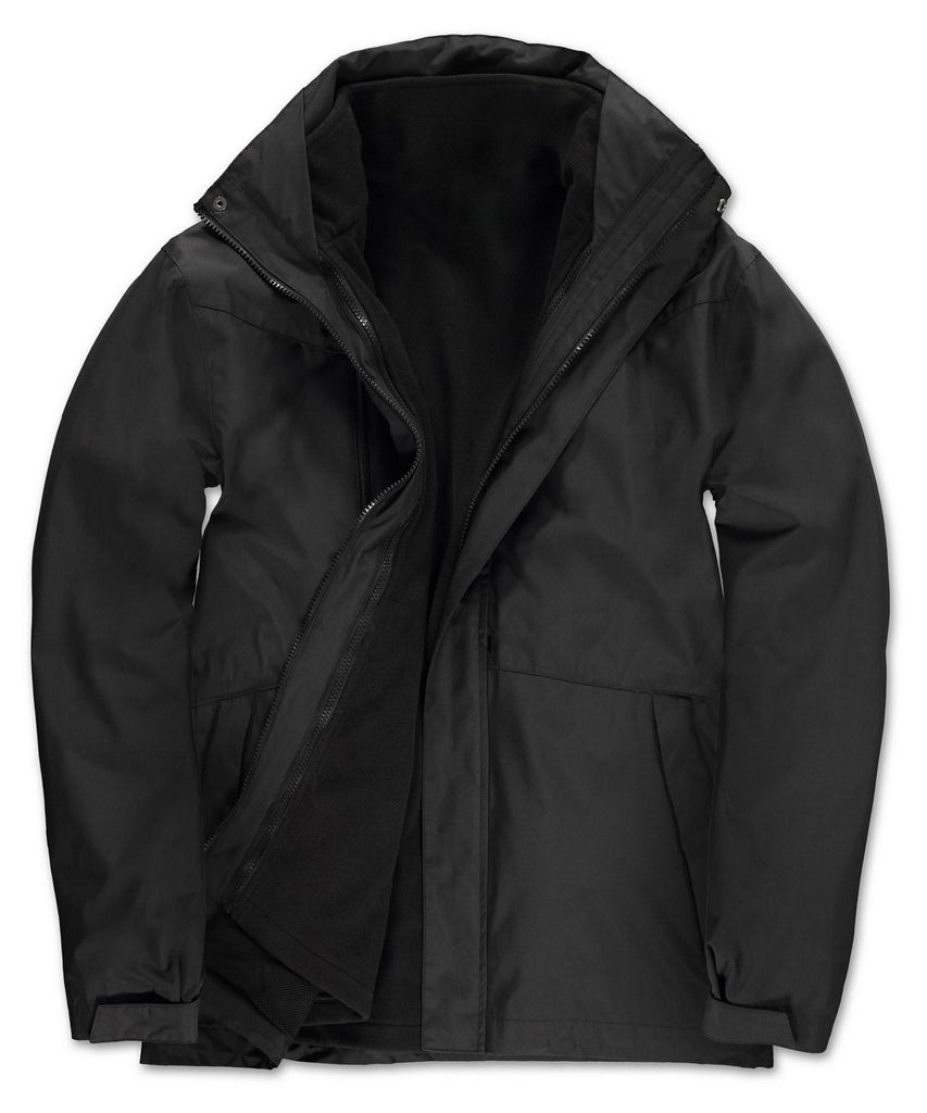 B&C - "Corporate" Jacke 3 in 1 für Herren FK2686 (XXL) (Schwarz)