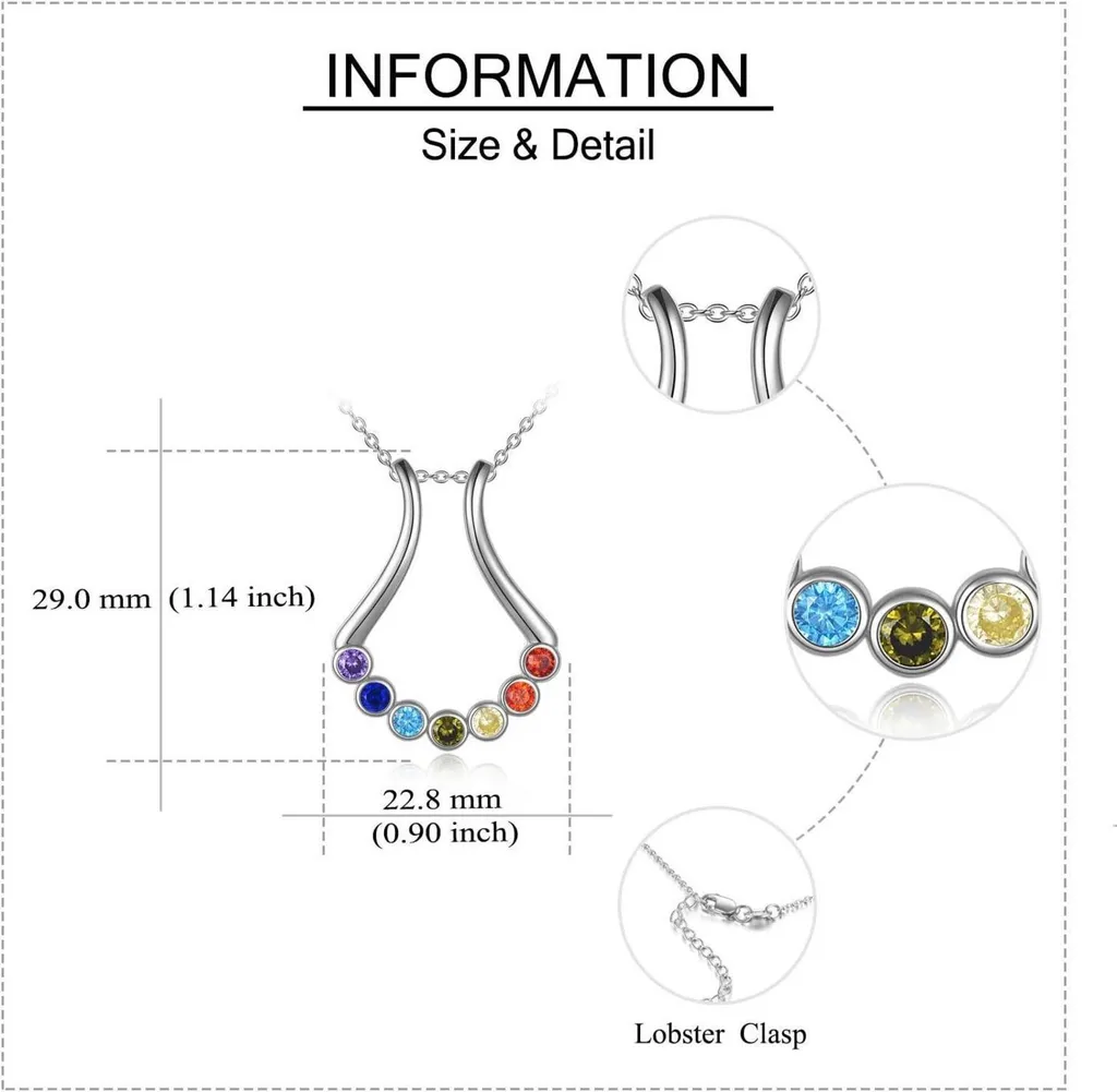 YFN Collana Chakra Argento Sterling Albero/Fiore della Vita