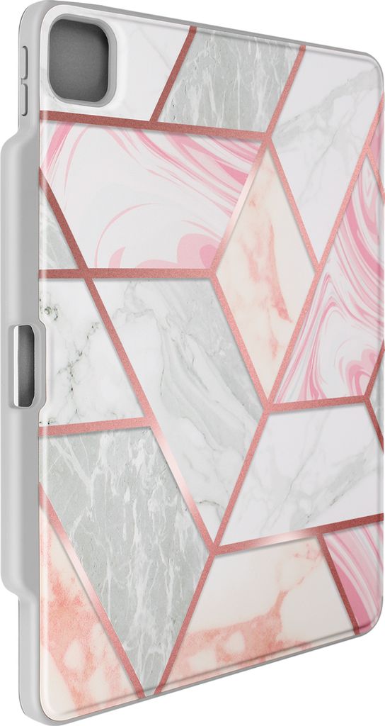 Supcase, Hülle für iPad Pro 13' 2024 Rundumschutz mit Standfunktion, Weiß / Rosa