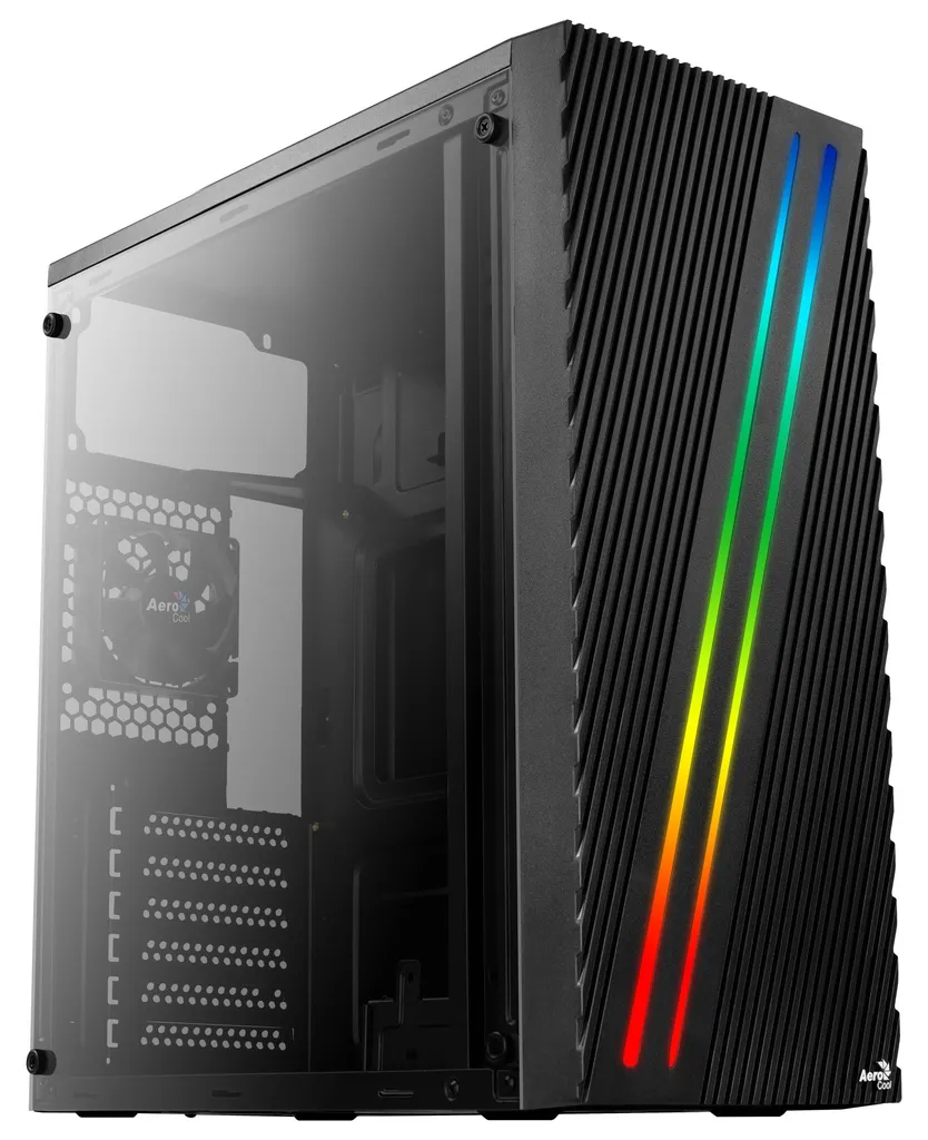 Châssis PC ATX Aerocool STREAK RGB Noir USB 3.0 pour Montage Ordinateur