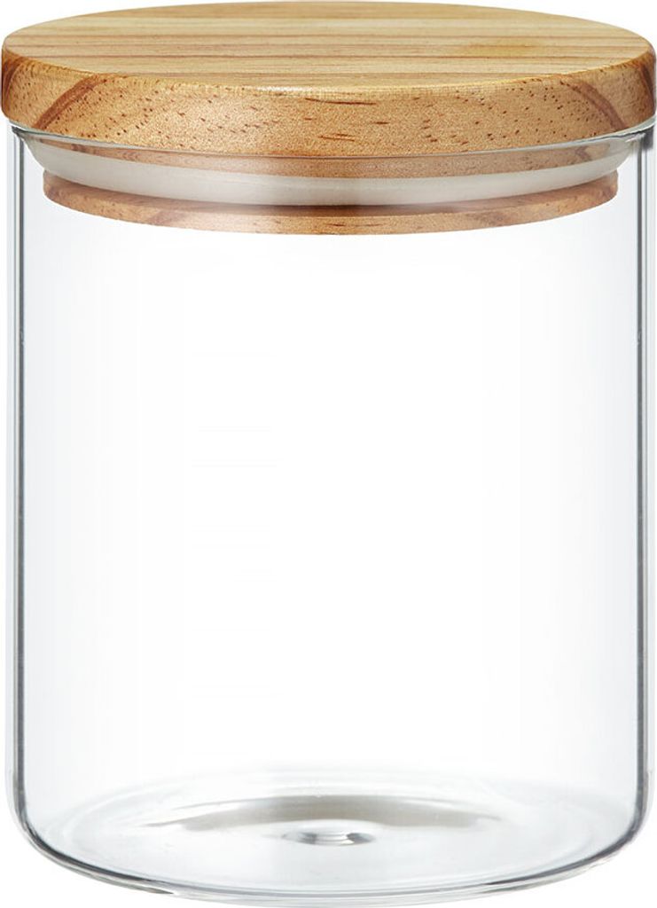 Kuketo | Glasbehälter 1 L Mit Bambusdeckel – Vorratsdose Produktbild 
