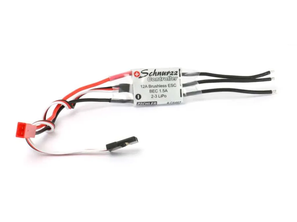 Régulateur de Vitesse Brushless 12A Schnurzz pour Micro Avions RC 3S