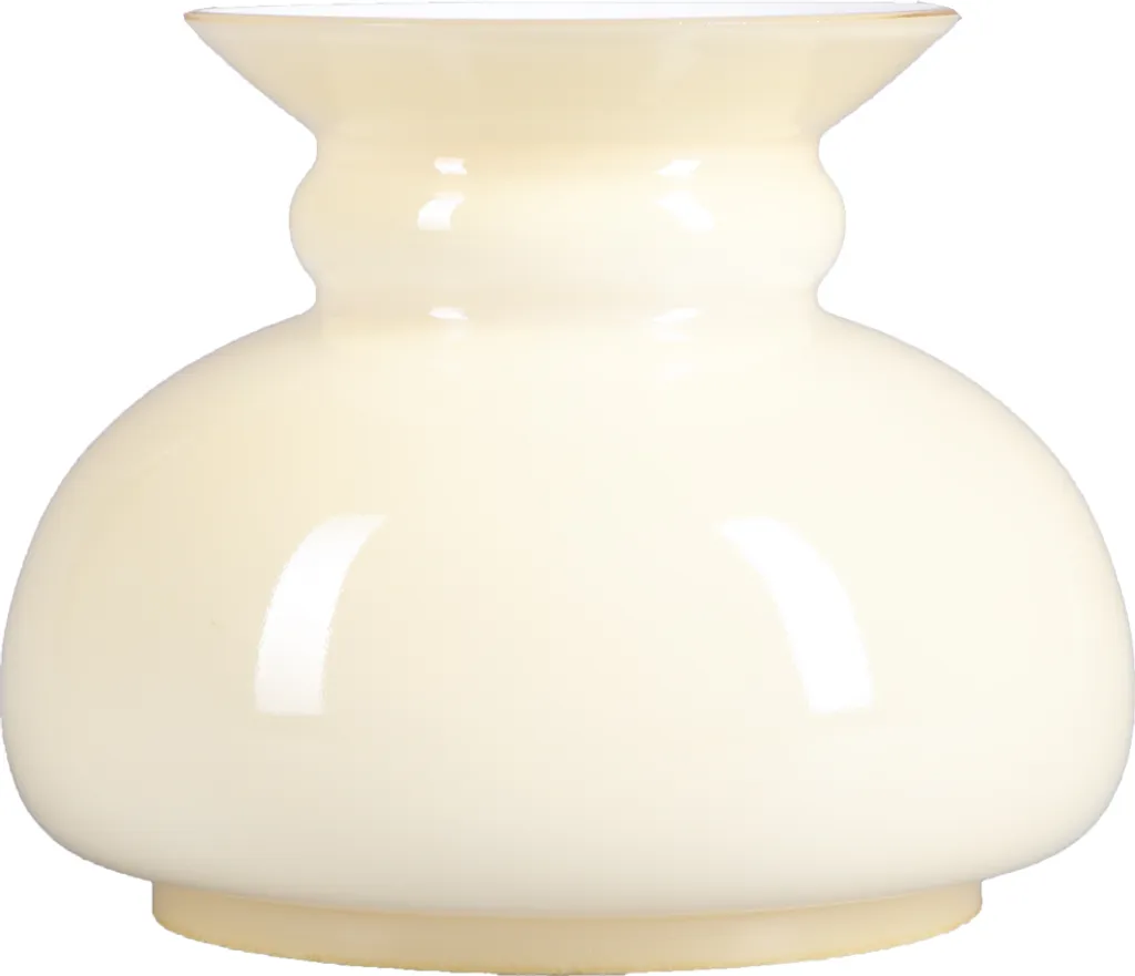 Verre de lampe résistant Ø 100mm beige - Accessoire luminaire vintage