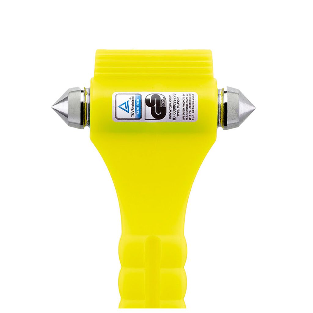 Lifehammer Rettungshammer New Classic Glow, Orange (Nothammer Gurtmesser)