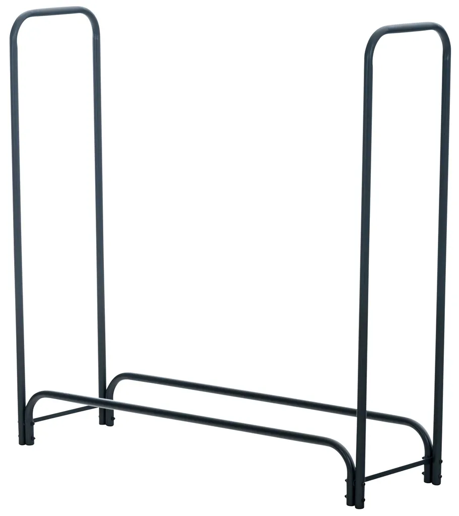 Range-bûches Wilster industriel 120x120x36 cm en acier coloris anthracite