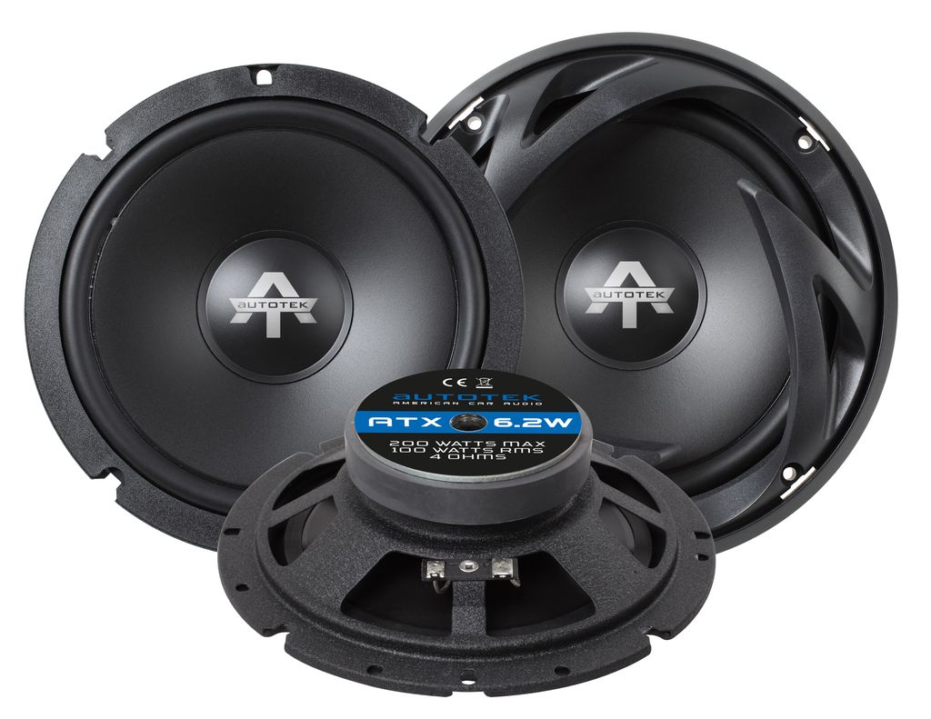 AUTOTEK Woofer-Paar 16,5 cm Subwoofer Woofer Set 16,5 cm ATX-6.2W
