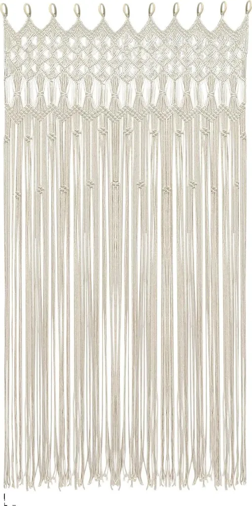 Rideau tissé blanc polyvalent pour décoration de mariage - 140x260 cm