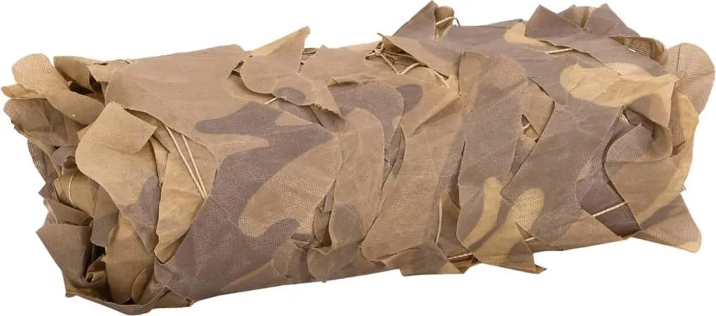 vidaXL Rete Mimetica Sabbia 614x581 cm - Ideale per Caccia e Outdoor