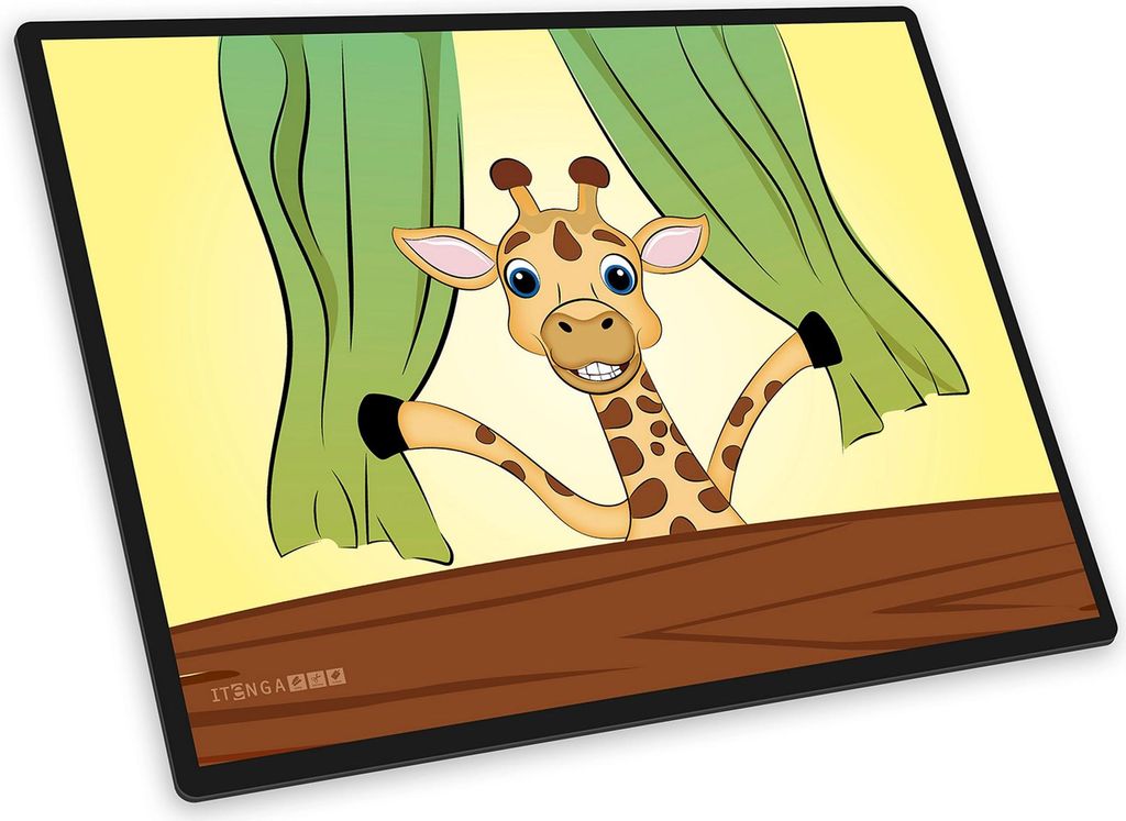 itenga Schreibunterlage V1 - Serie Funny animals - GIRAFFE