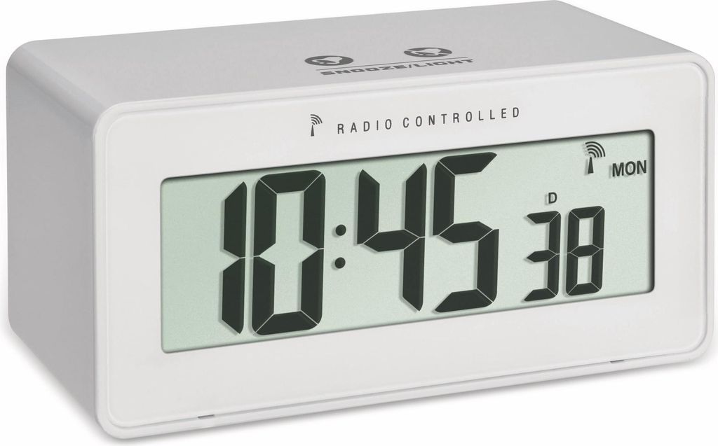 Digitaler Funkwecker TFA Change, weiß, Temperatur,