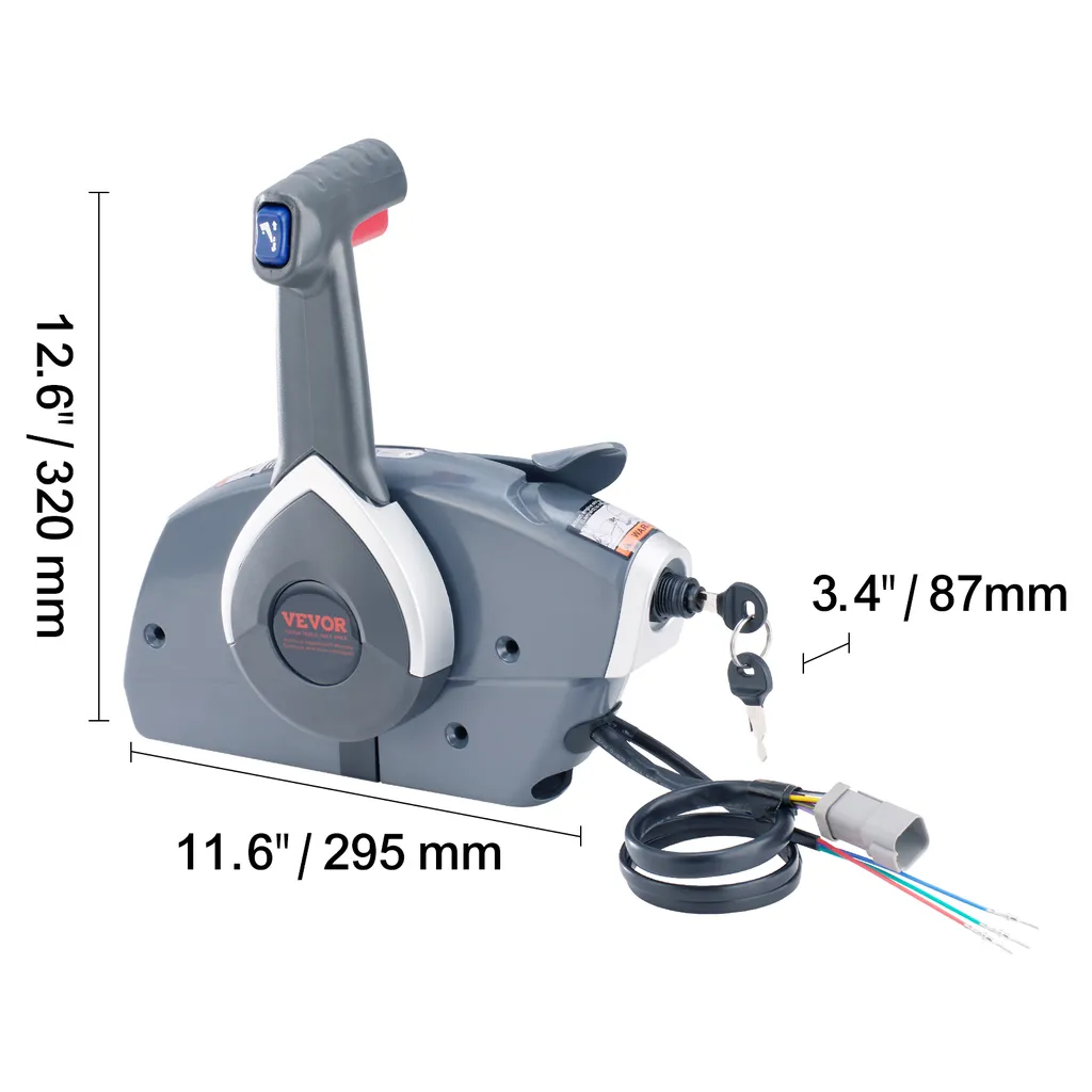 Commande de moteur hors-bord pour Evinrude Johnson avec montage côté - 8