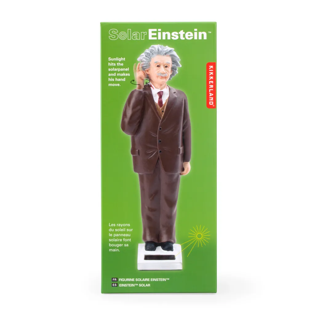 Figurine Solaire Albert Einstein Kikkerland - Objet Déco Scientifique - 10