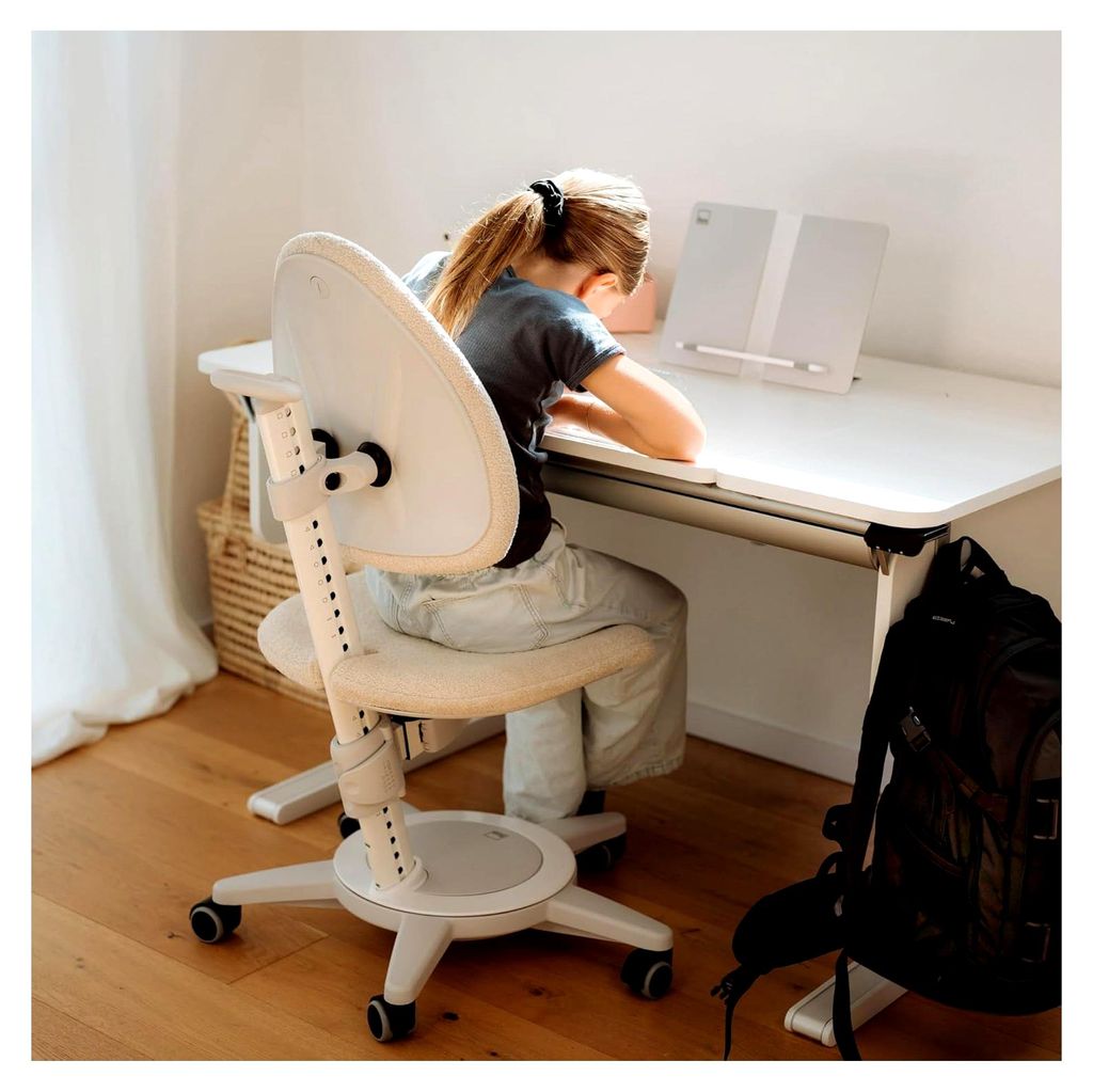 Ersatzpolsterset für Kinderschreibtischstuhl | Sitz- und Rückenpolster mit Bezug für Kinderdrehstuhl Maximo | kompatibel mit Bajonettverschluss ...