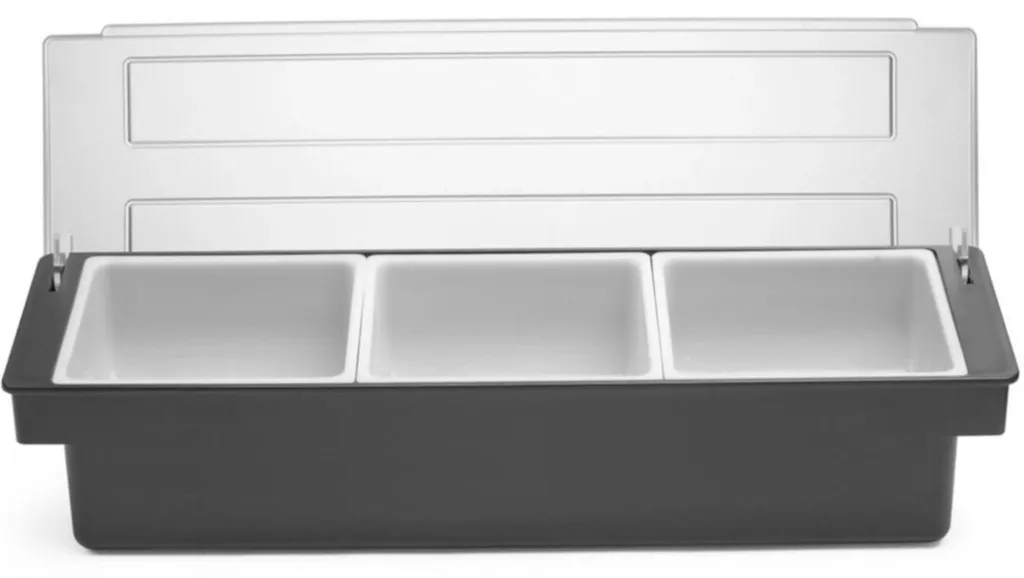 Organisateur Bar Up à 3 compartiments robustes pour additifs de boissons