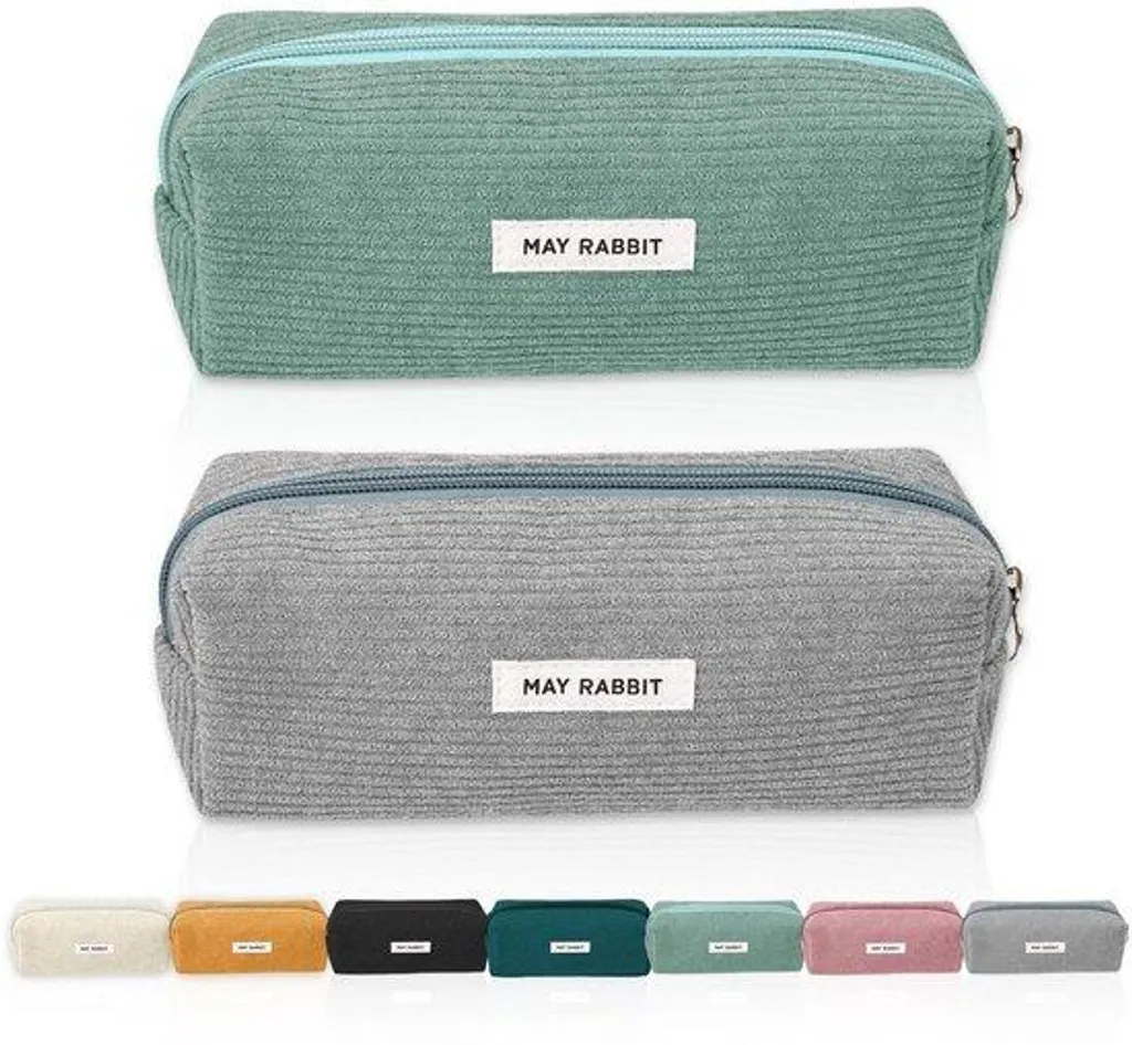 Trousse grise zippée 19x7x6 cm : fini le désordre dans votre sac !