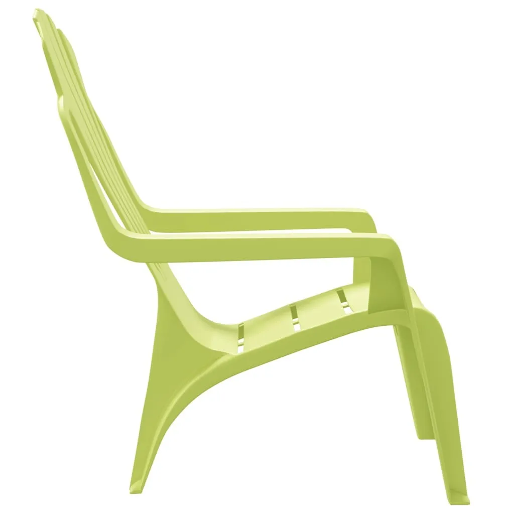 Chaises de jardin enfant robustes et légères - Lot de 2 Vert aspect bois - 5
