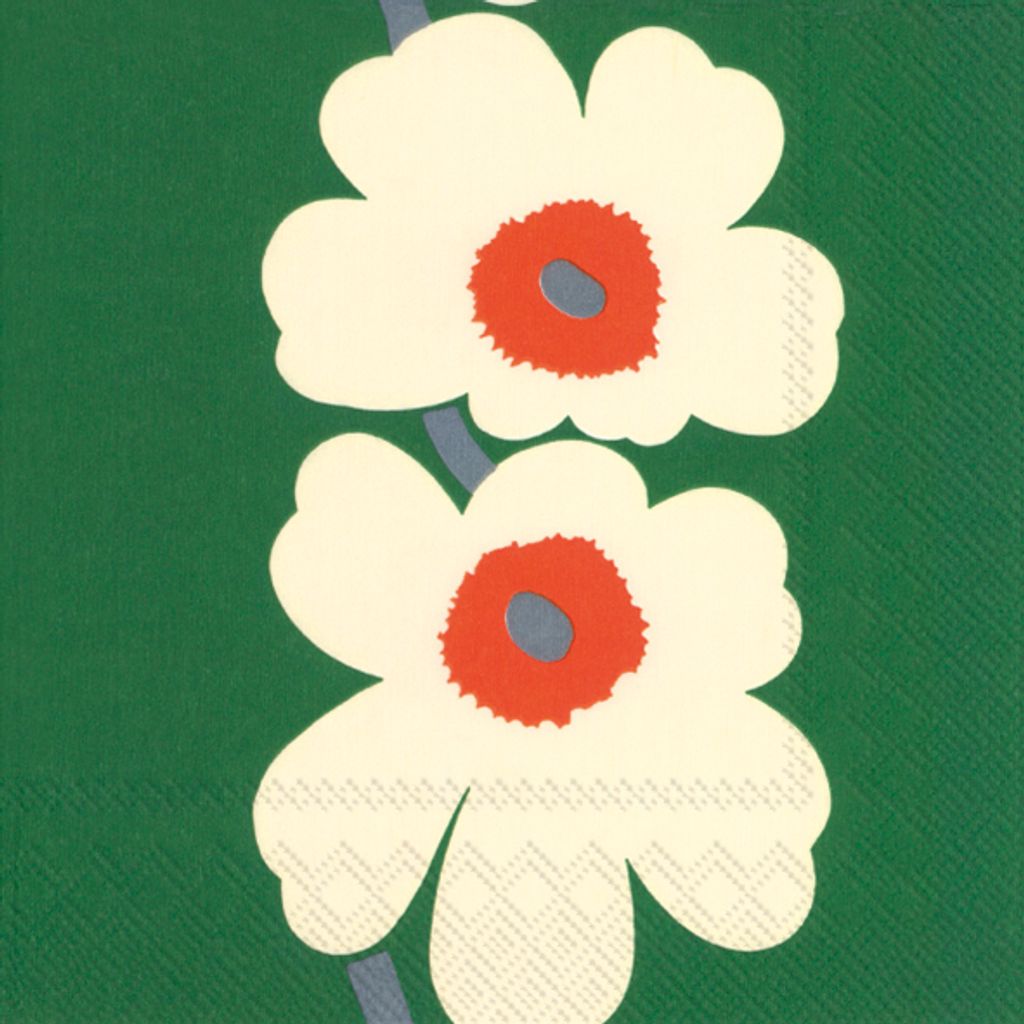 UNIKKO 60TH ANNIVERSARY Green Lunch-Servietten L1030720