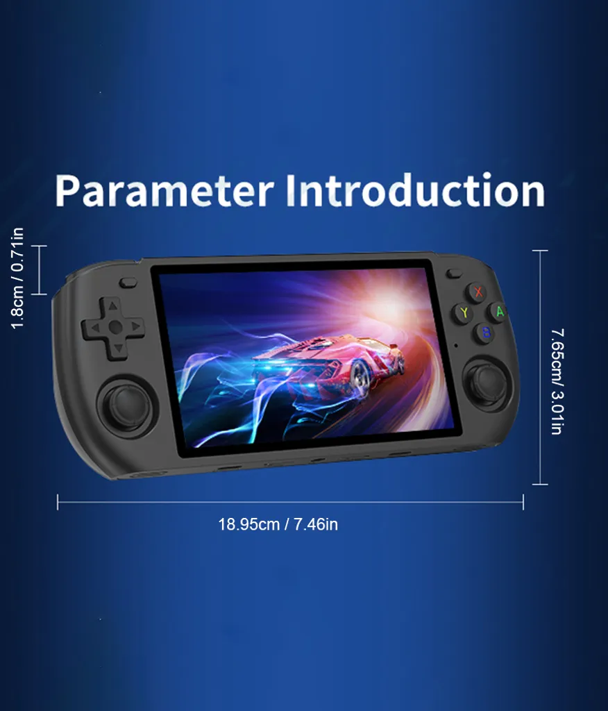 Console de jeu portable rétro 128Go RGB10 Max3 et son écran 720p haute résolution