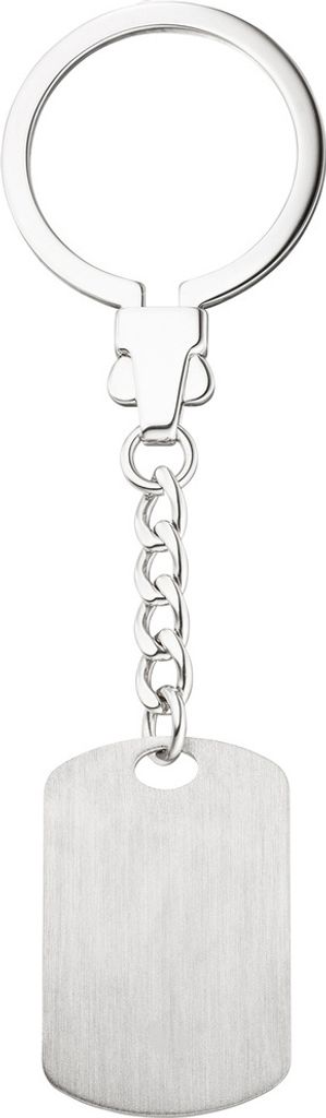 Schlüsselanhänger Anhänger mit Gravurplatte Gravurschild mit Kette 925 Silber