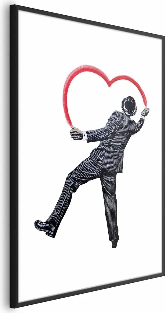 Stampa Artistica Graffiti 40x60 con Cornice Nera Slim e Margine