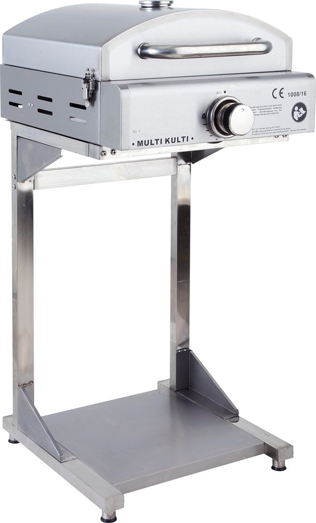 Allgrill MULTI-KULTI Gasgrill mit Steakzone-Keramikbrenner + Unterbau Fuß Ständer