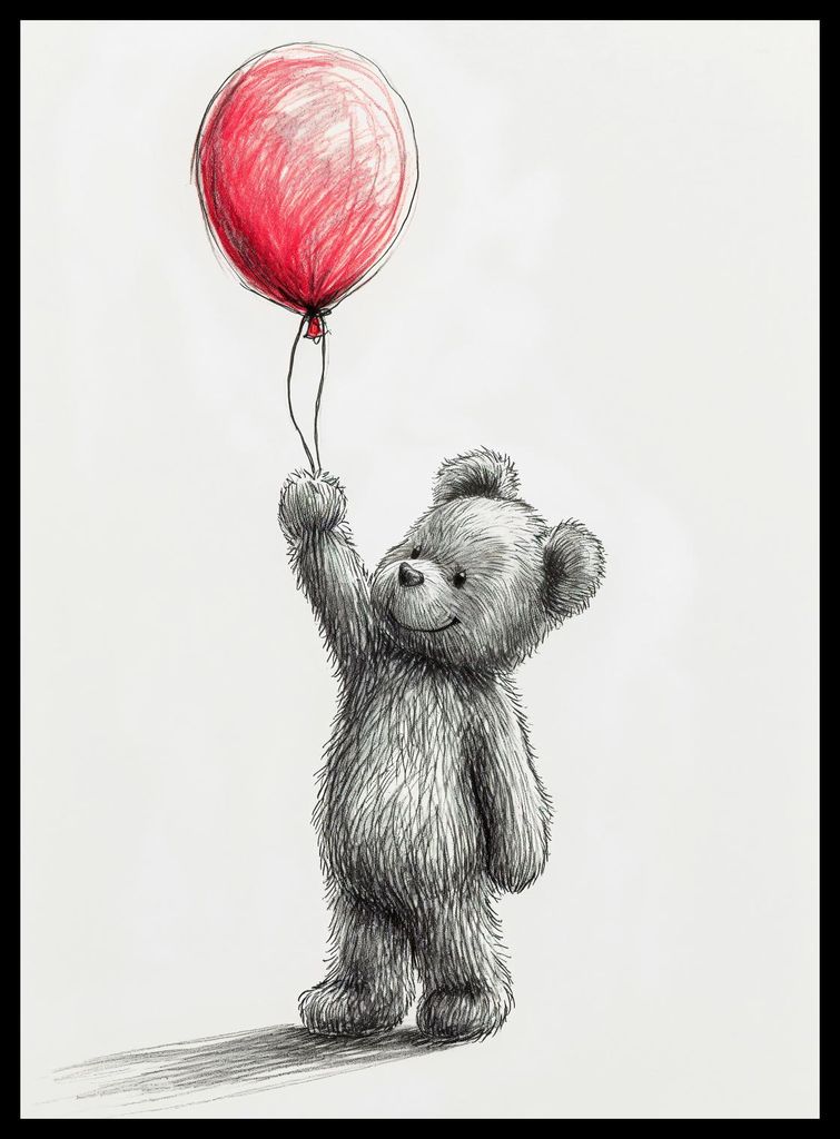 Plakat 40x55cm Unschuld Verbunden mit Träumen