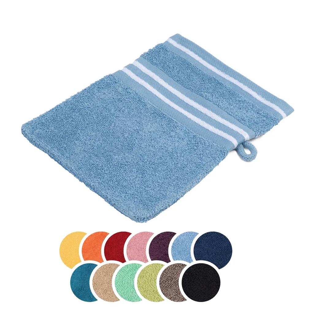Guanto Spugna Professionale Liebling Santos 16x21cm Blu 500g/m²