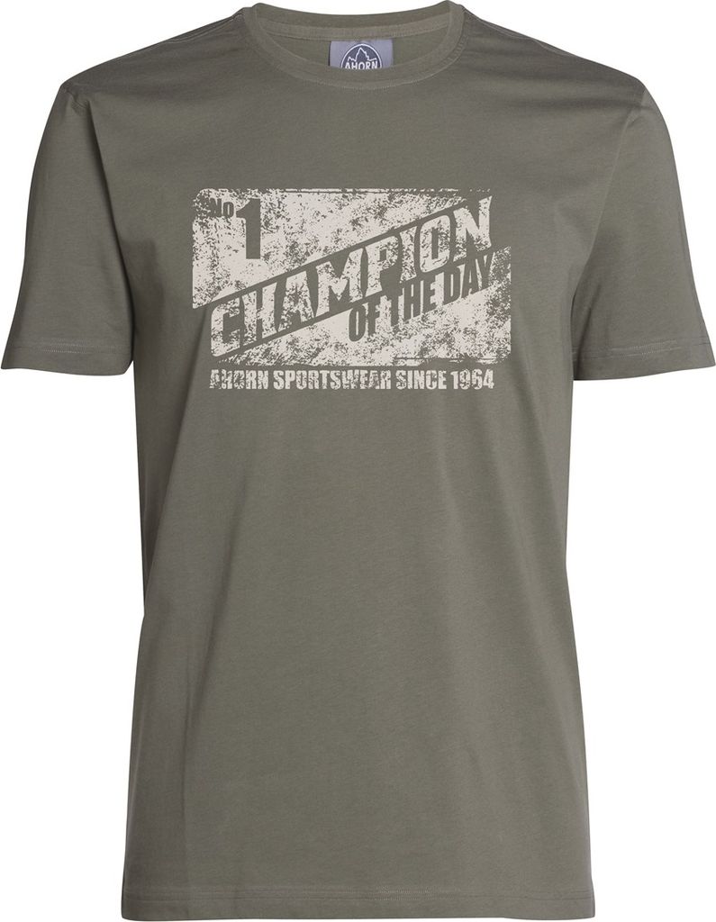 Übergrößen Schickes T-Shirt "Champion" AHORN SPORTSWEAR dusty oliv 8XL