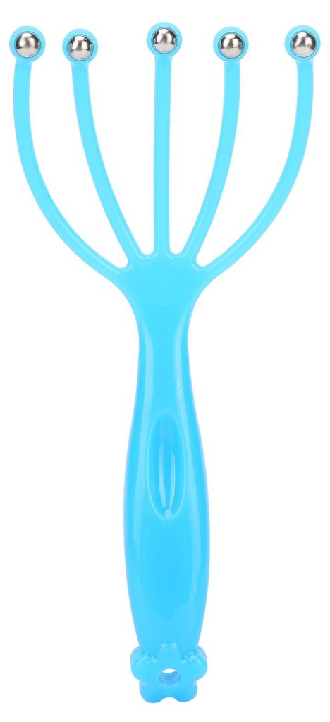 Kopfhaut-Massagegerät, handgehalten, Tiefenentspannung, Müdigkeit, Linderung des Kopfes, blau