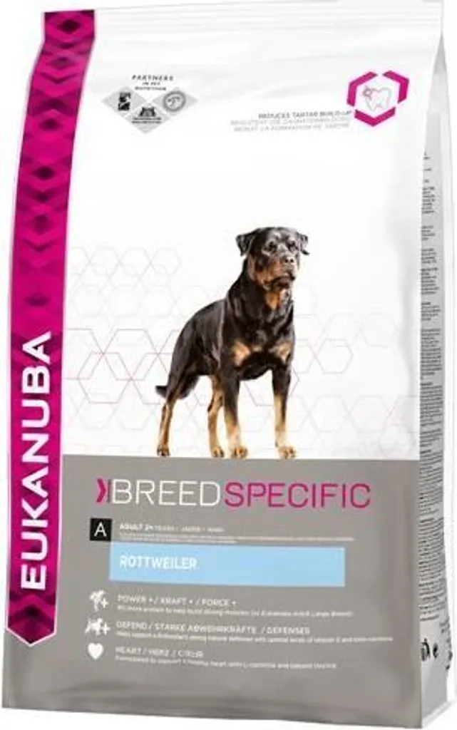 EUKANUBA Poulet pour Rottweiler : Énergie et Forme du Chien 12kg