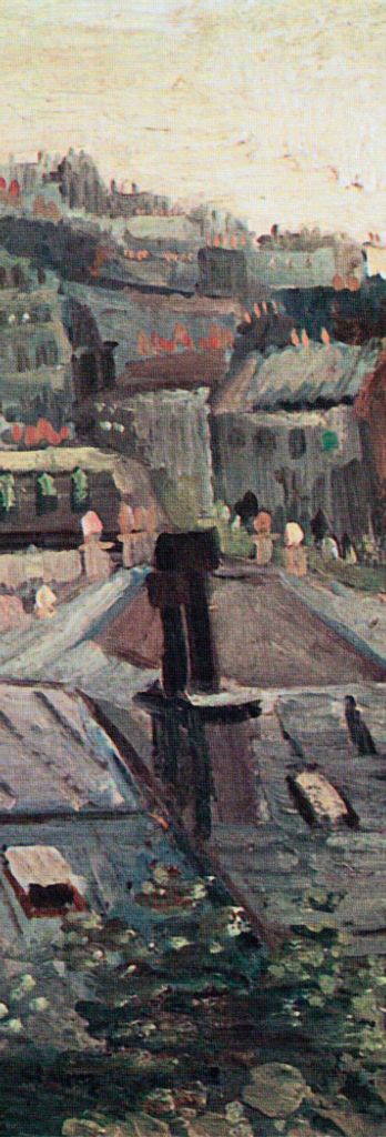 Vincent Van Gogh Kunstdruck Bild - Blick Auf Die Dächer Von Paris, 1886, Detail (91 x 30 cm)