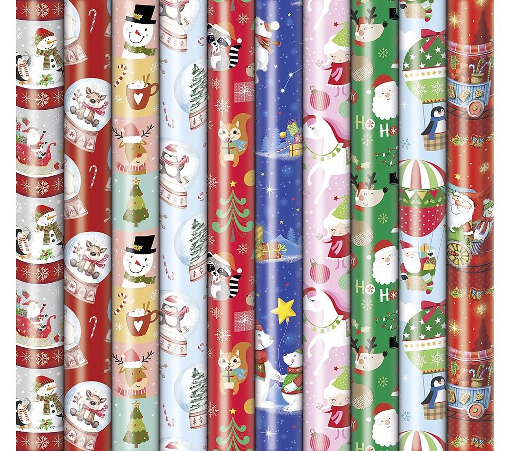 ZOEWIE Geschenkpapier Präsenta Bambini Weihnachten farblich Image du produit 