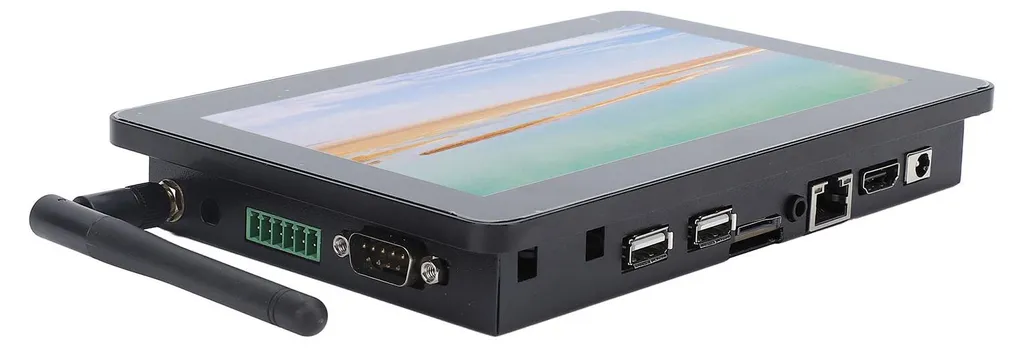 PC Embarqué Tactile 7 Pouces Étanche pour Borne Interactive et Atelier