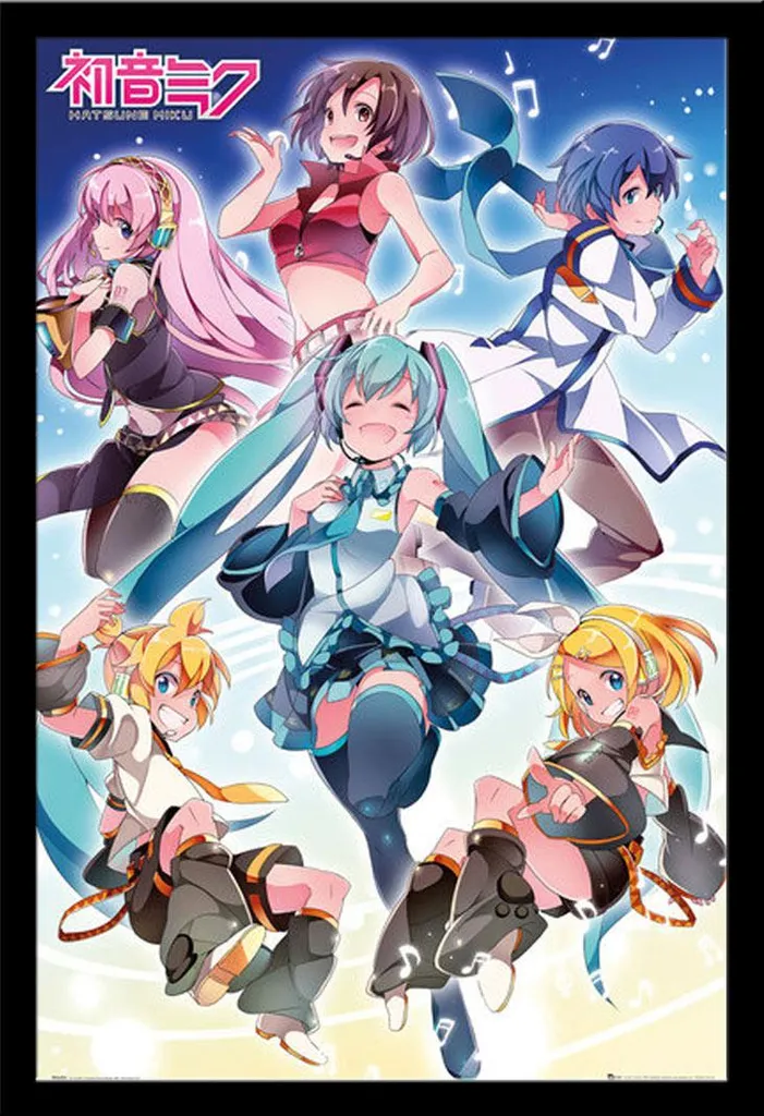 Regalo Fan Hatsune Miku Poster con Cornice Shinsuke MDF 61x91,5cm