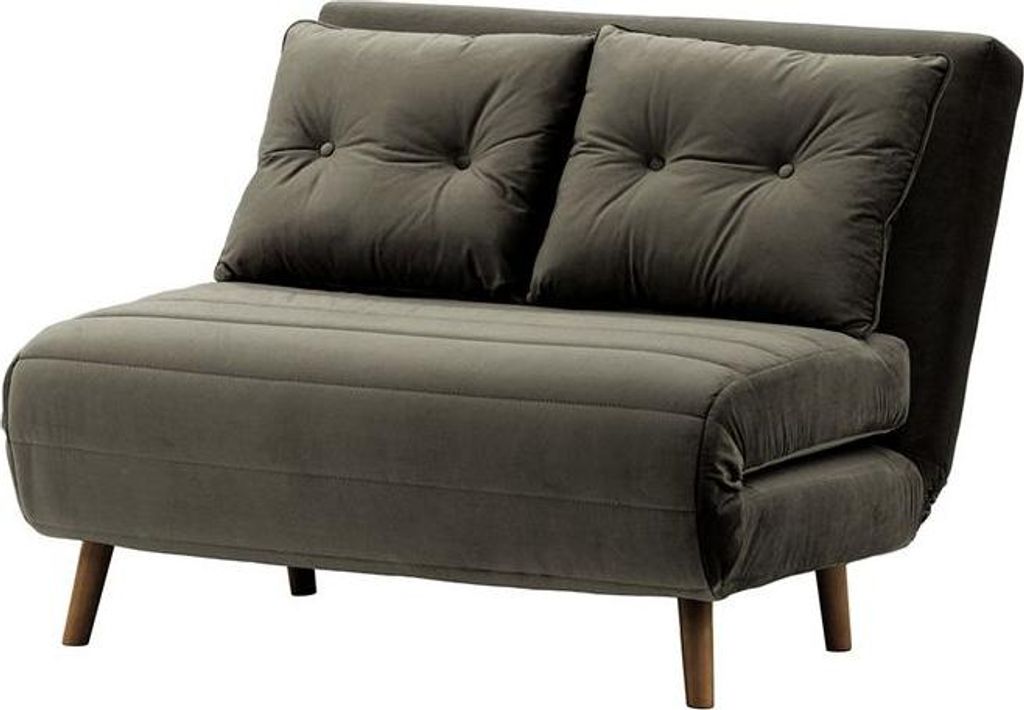 Ausklappbaresofa Flic 103 cm-Velluto 19-dark oak