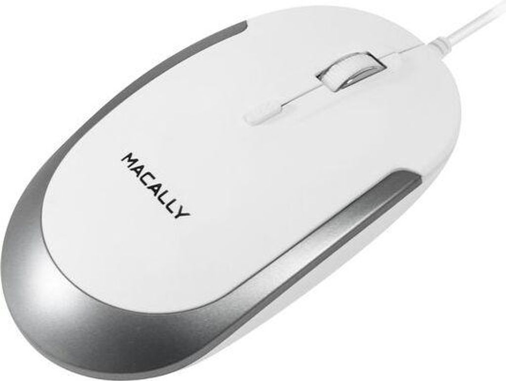 Macally Ucdynamouse-W, USB-C leise 3 Tasten Maus & Produktbild 