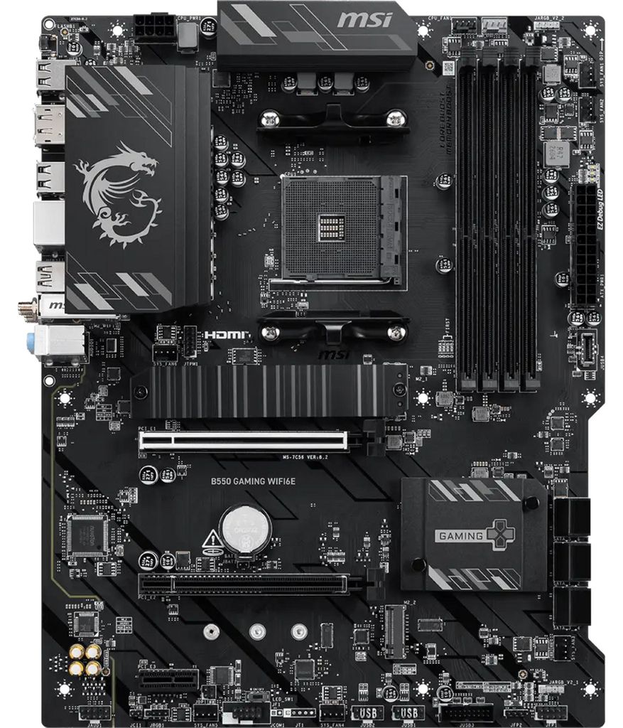 MSI B550 Gaming WiFi6E (B550, AM4, ATX, DDR4) Imagen del producto 