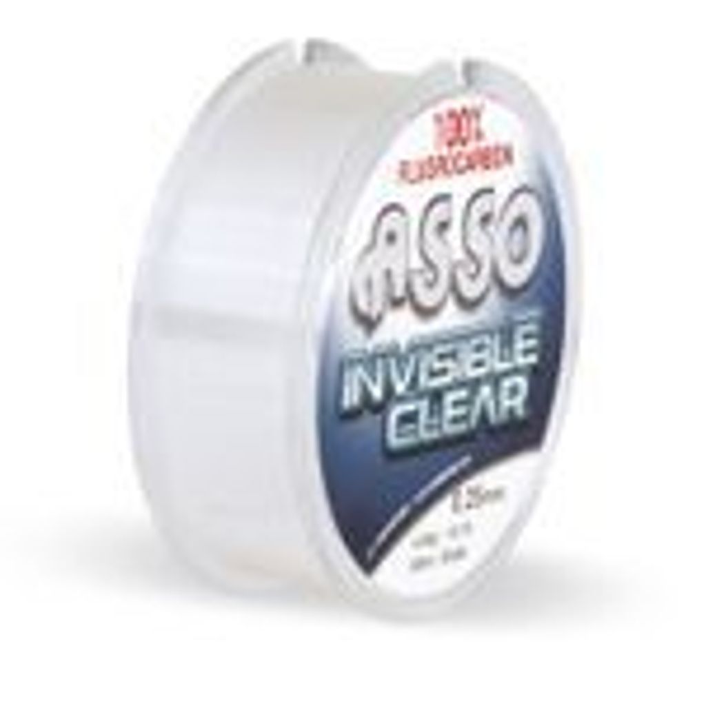 ASSO Invisible Clear Fluorocarbon 50m 0,28mm 5,40kg Clear Vorfachschnur